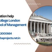 MBA dissertation help University College London (UCL) – School of Management UK.mbaprojects.net.in