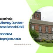 MBA dissertation help University of Abertay Dundee - Dundee Business School (DBS) UK.mbaprojects.net.in