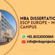 MBA dissertation help ESCP Europe - Madrid Campus.mbaprojects.net.in