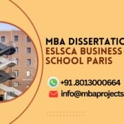 MBA dissertation help ESLSCA Business School Paris.mbaprojects.net.in