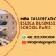 MBA dissertation help ESLSCA Business School Paris.mbaprojects.net.in