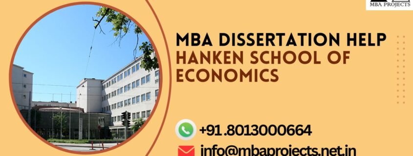 MBA dissertation help Hanken School of Economics.mbaprojects.net.in