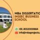 MBA dissertation help INSEEC Business School.mbaprojects.net.in