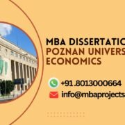 MBA dissertation help Poznan University of Economics.mbaprojects.net.in