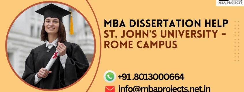 MBA dissertation help St. John's University - Rome Campus.mbaprojects.net.in