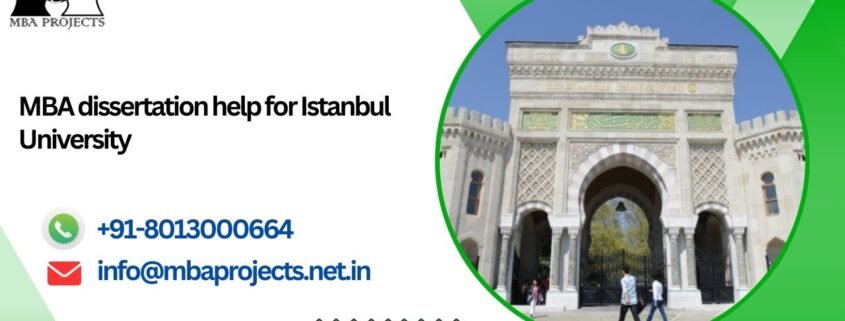 MBA dissertation help for Istanbul University.mbaprojects.net.in