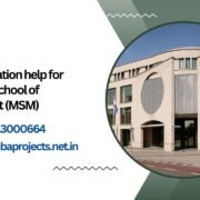 MBA dissertation help for Maastricht School of Management (MSM).mbaprojects.net.in