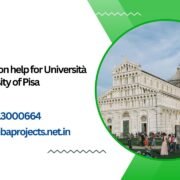 MBA dissertation help for Università di Pisa · University of Pisa.mbaprojects.net.in