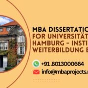 MBA dissertation help for Universität Hamburg - Institut für Weiterbildung e.V.mbaprojects.net.in