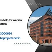 MBA dissertation help for Warsaw School of Economics.mbaprojects.net.in