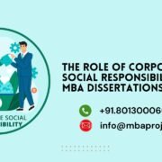 The Role of Corporate Social Responsibility in MBA Dissertations