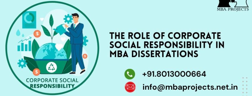 The Role of Corporate Social Responsibility in MBA Dissertations