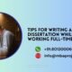 Tips for Writing an MBA Dissertation While Working Full-Time.mbaprojects.net.in