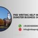 PhD writing help in Dunster Business School.mbaprojects.net.in