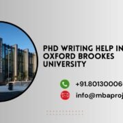 PhD writing help in Oxford Brookes University.mbaprojects.net.in