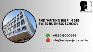 PhD writing help in SBS Swiss Business School.mbaprojects.net.in