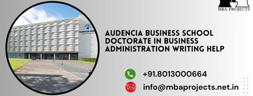 Audencia Business School Doctorate in Business Administration writing help