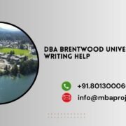 DBA Brentwood University writing help