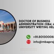 Doctor of Business Administration (DBA) Ajman University writing help