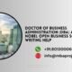 Doctor of Business Administration (DBA) Alfred Nobel Open Business School writing help