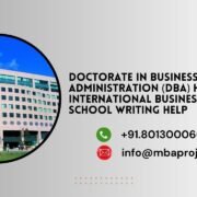 Doctorate in Business Administration (DBA) Hult International Business School writing help