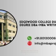 Edgewood College Dual Degree DBA+MBA writing help