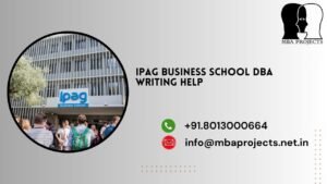 IPAG Business School DBA writing help