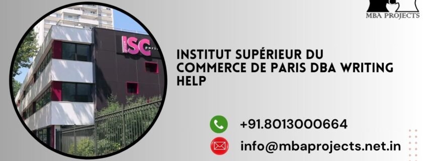 Institut supérieur du commerce de Paris DBA writing help