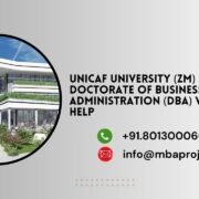 Unicaf University (ZM) Doctorate of Business Administration (DBA) writing help