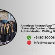 American International Theism University Doctor of Business Administration Writing Help