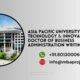 Asia Pacific University of Technology & Innovation Doctor of Business Administration Writing Help