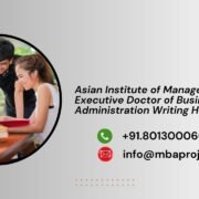 Asian Institute of Management Executive Doctor of Business Administration Writing Help