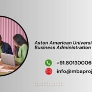 Aston American University Doctor of Business Administration Writing Help