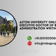 Aston University Online Executive Doctor of Business Administration Writing Help