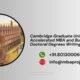 Cambridge Graduate University Accelerated MBA and Business Doctoral Degrees Writing Help