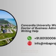 Concordia University Wisconsin Doctor of Business Administration Writing Help