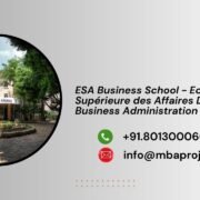 ESA Business School - Ecole Supérieure des Affaires Doctorate in Business Administration Writing Help