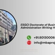 ESGCI Doctorate of Business Administration Writing Help