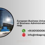 European Business University Doctor of Business Administration Writing Help