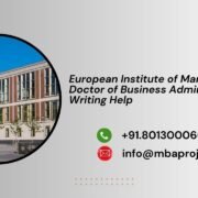 European Institute of Management Doctor of Business Administration Writing Help
