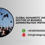 Global Humanistic University Doctor of Business Administration Writing Help