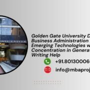 Golden Gate University Doctor of Business Administration in Emerging Technologies with Concentration in Generative AI Writing Help