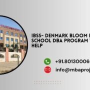 IBSS- Denmark Bloom Business School DBA program Writing Help