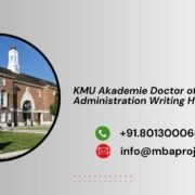 KMU Akademie Doctor of Business Administration Writing Help