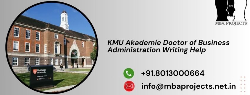 KMU Akademie Doctor of Business Administration Writing Help