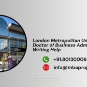 London Metropolitan University Doctor of Business Administration Writing Help