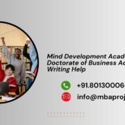 Mind Development Academy Doctorate of Business Administration Writing Help