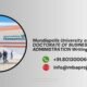 Mundiapolis University of Casablanca DOCTORATE OF BUSINESS ADMINISTRATION Writing Help