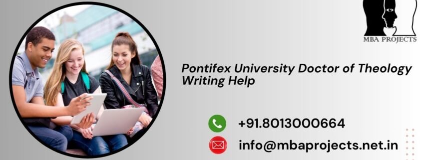 Pontifex University Doctor of Theology Writing Help