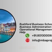Rushford Business School Doctor of Business Administration in Operational Management Writing Help
